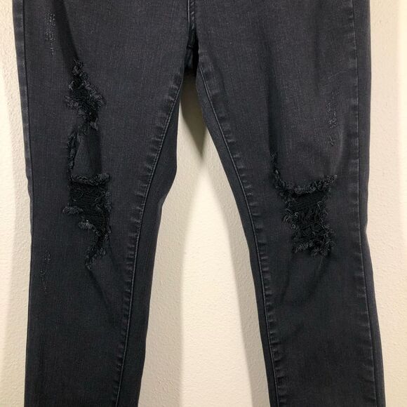 Judy Blue Dreamer High Waist Skinny Fit Distressed Black Jeans Size 9/29 JB88268 - Picture 3 of 10